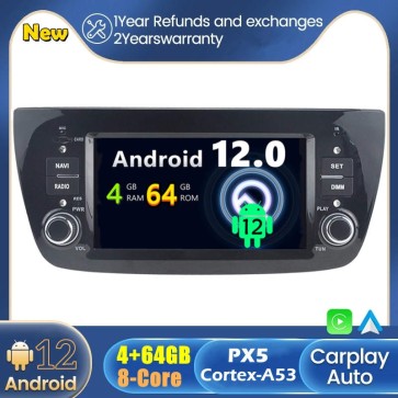 Android 12 Car Stereo Navigatore GPS Navigazione per Fiat Doblò (2010-2015)-1