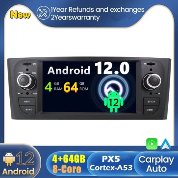 Android 12 Car Stereo Navigatore GPS Navigazione per Fiat Linea (Dal 2007)-1