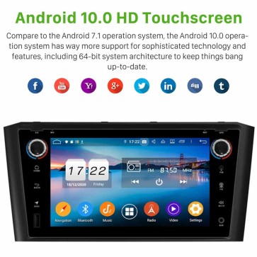 7" Android 10.0 Autoradio Navigatore GPS Specifico per Toyota Avensis (2003-2009)-1