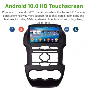 8" Android 10.0 Autoradio Navigatore GPS Specifico per Ford Ranger (2011-2015)-1