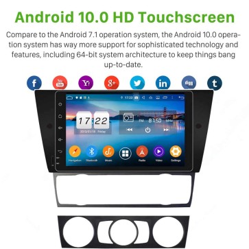 9" Android 10.0 Autoradio Navigatore GPS Specifico per BMW Serie 3 E90 E91 E92 E93 (2005-2013)-1