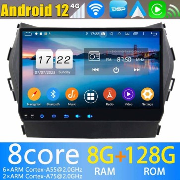 9" Android 13.0 Autoradio Navigatore GPS Specifico per Hyundai Santa Fe (2013-2018)-1