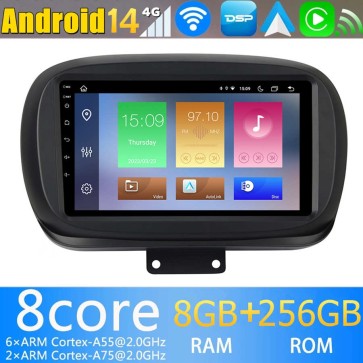 9" Android 14.0 Autoradio con Navigatore GPS per Fiat 500X (2014-2020)-1