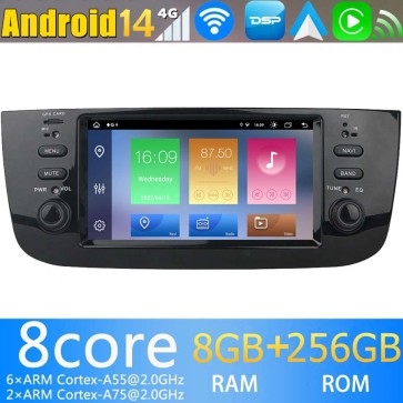 6,2" Android 14.0 Autoradio con Navigatore GPS per Fiat Grande Punto (2012-2018)-1