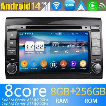 7" Android 14.0 Autoradio con Navigatore GPS per Fiat Bravo (2007-2014)-1
