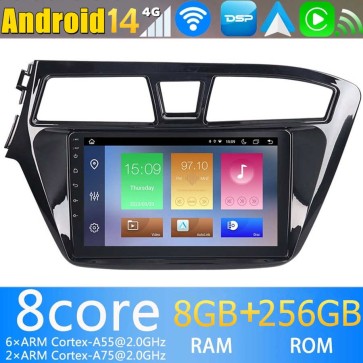 9" Android 14.0 Autoradio con Navigatore GPS per Hyundai i20 (2014-2018)-1