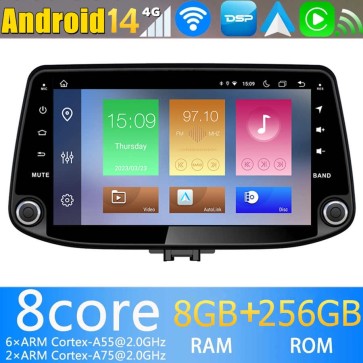 9" Android 14.0 Autoradio con Navigatore GPS per Hyundai i30 (2017-2021)-1