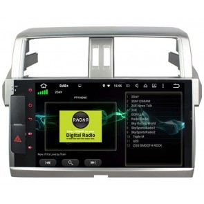 Toyota Land Cruiser Prado J150 Android 10 Autoradio Lettore DVD con 8-Core 4GB+64GB Touchscreen Bluetooth Comandi al volante Microfono DAB SD USB 4G LTE WiFi CarPlay - 10