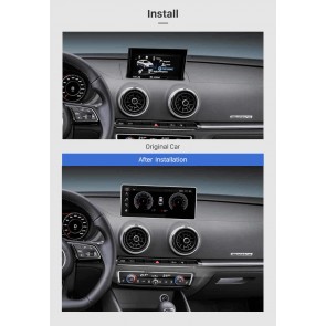 Audi A3 Android 13.0 Autoradio Lettore Stereo Navigazione GPS con 8GB+64GB Bluetooth vivavoce DAB 4G WiFi CarPlay - 10,25