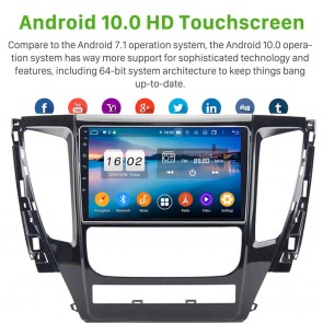 9" Android 10.0 Autoradio Navigatore GPS Specifico per Mitsubishi Pajero (2016-2019)-1