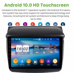 9" Android 10.0 Autoradio Navigatore GPS Specifico per Mitsubishi L200 (2006-2015)-1