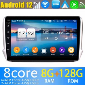 10" Android 13.0 Autoradio Navigatore GPS Specifico per Peugeot 2008 (2013-2020)-1