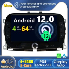 Android 12 Car Stereo Navigatore GPS Navigazione per Fiat 500 (2016-2019)-1