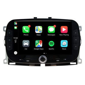 Fiat 500 Android 12.0 Autoradio Lettore DVD con 7 Pollici Display Bluetooth Vivavoce DAB USB 4G WiFi OBD2 Carplay - Android 12 Car Stereo Navigatore GPS Navigazione per Fiat 500 (2016-2019)