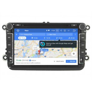 VW Caddy Android 10.0 Autoradio Lettore DVD con 8 Pollici HD Touchscreen Bluetooth Vivavoce Microfono RDS DAB CD SD USB 4G WiFi TV MirrorLink OBD2 Carplay - Android 10 Car Stereo Navigatore GPS Navigazione per VW Caddy (Dal 2004)