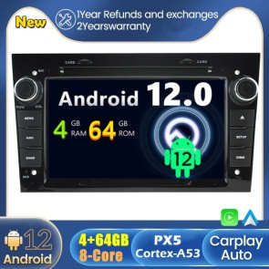 Opel Corsa D Android 12.0 Autoradio Lettore DVD con 7 Pollici Display Bluetooth Vivavoce RDS DAB 4G WiFi Carplay - Android 12 Car Stereo Navigatore GPS Navigazione per Opel Corsa D (2006-2014)