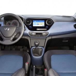 Hyundai i10 Android 10.0 Autoradio Lettore DVD con 7 Pollici HD Touchscreen Bluetooth Vivavoce Microfono RDS DAB CD SD USB 4G WiFi TV MirrorLink OBD2 Carplay - Android 10 Car Stereo Navigatore GPS Navigazione per Hyundai i10 (2013-2019)