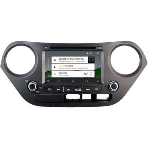 Hyundai i10 Android 12.0 Autoradio Lettore DVD con 7 Pollici Display Bluetooth Vivavoce DAB USB 4G WiFi OBD2 Carplay - Android 12 Car Stereo Navigatore GPS Navigazione per Hyundai i10 (2013-2018)