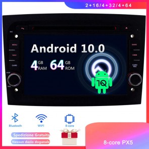 Android 10 Car Stereo Navigatore GPS Navigazione per Fiat Doblò (Dal 2015)-1