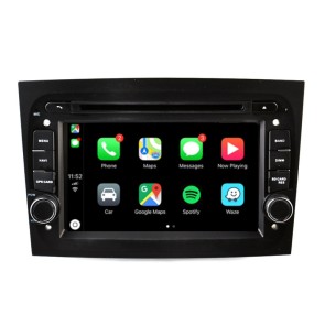 Fiat Doblò Android 12.0 Autoradio Lettore DVD con Bluetooth Vivavoce RDS DAB USB 4G WiFi OBD2 Carplay - Android 12 Car Stereo Navigatore GPS Navigazione per Fiat Doblò (Dal 2015)