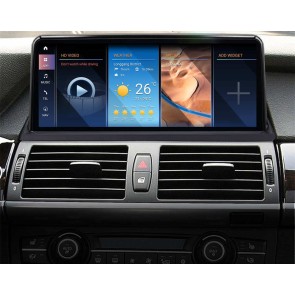 BMW X5 E70 Android 13 Autoradio Lettore Multimediale Navigazione GPS con 8-Core 8GB+256GB Touchscreen Bluetooth vivavoce DSP SWC DAB SD USB WiFi 4G LTE CarPlay - 12,5
