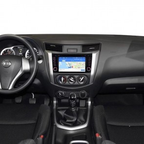 Nissan Navara Android 10.0 Autoradio Lettore DVD con 7 Pollici HD Touchscreen Bluetooth Vivavoce Microfono RDS DAB CD SD USB 4G WiFi TV MirrorLink OBD2 Carplay - Android 10 Car Stereo Navigatore GPS Navigazione per Nissan Navara (2014-2018)