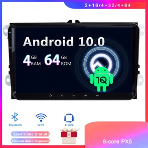 Android 10 Car Stereo Navigatore GPS Navigazione per VW Jetta (Dal 2005)-1