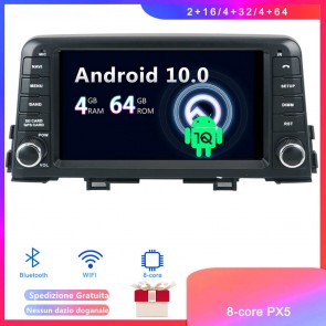 Android 10 Car Stereo Navigatore GPS Navigazione per Kia Picanto (Dal 2017)-1