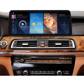 BMW Serie 7 F01/F02 Android 13 Autoradio Lettore Multimediale Navigazione GPS con 8-Core 8GB+256GB Touchscreen Bluetooth vivavoce DSP SWC DAB SD USB WiFi 4G LTE CarPlay - 12,5