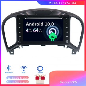 Android 10 Car Stereo Navigatore GPS Navigazione per Nissan Juke (2010-2020)-1