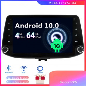 Android 10 Car Stereo Navigatore GPS Navigazione per Hyundai i30 (2017-2020)-1