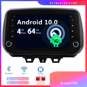 Android 10 Car Stereo Navigatore GPS Navigazione per Hyundai Santa Fe (Dal 2018)-1