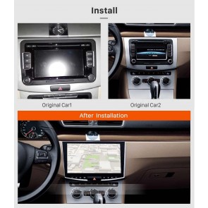 VW Passat B7 Android 10.0 Autoradio Lettore DVD con 10 Pollici HD Touchscreen Bluetooth Vivavoce Microfono RDS DAB CD SD USB 4G WiFi TV MirrorLink OBD2 Carplay - Android 10 Car Stereo Navigatore GPS Navigazione per VW Passat B7 (2012-2015)