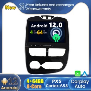 Android 12 Car Stereo Navigatore GPS Navigazione per Renault Clio (2012-2019)-1
