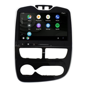 Renault Clio Android 12.0 Autoradio Lettore DVD con 10 Pollici Display Bluetooth Vivavoce DAB USB 4G WiFi OBD2 Carplay - Android 12 Car Stereo Navigatore GPS Navigazione per Renault Clio (2012-2019)