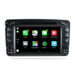 Mercedes ML W163 Android 12.0 Autoradio Lettore DVD con 7 Pollici Display Bluetooth Vivavoce DAB CD USB 4G WiFi OBD2 Carplay - Android 12 Car Stereo Navigatore GPS Navigazione per Mercedes ML W163 (1998-2005)