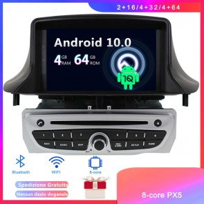 Android 10 Car Stereo Navigatore GPS Navigazione per Renault Mégane III (2009-2016)-1