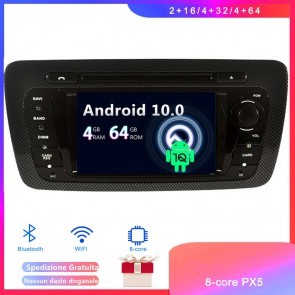 Android 10 Car Stereo Navigatore GPS Navigazione per SEAT Ibiza Mk4 (2008-2017)-1
