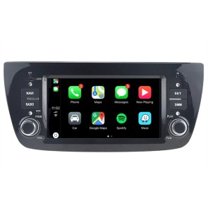 Fiat Doblò Android 12.0 Autoradio Lettore DVD con Bluetooth Vivavoce RDS DAB USB 4G WiFi OBD2 Carplay - Android 12 Car Stereo Navigatore GPS Navigazione per Fiat Doblò (2010-2015)