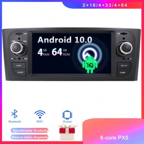 Android 10 Car Stereo Navigatore GPS Navigazione per Fiat Punto (2005-2009)-1