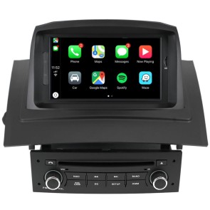 Renault Mégane II Android 12.0 Autoradio Lettore DVD con 7 Pollici Display Bluetooth Vivavoce DAB USB 4G WiFi OBD2 Carplay - Android 12 Car Stereo Navigatore GPS Navigazione per Renault Mégane II (2002-2009)