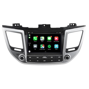 Hyundai Tucson Android 12.0 Autoradio Lettore DVD con 8 Pollici Display Bluetooth Vivavoce DAB USB 4G WiFi OBD2 Carplay - Android 12 Car Stereo Navigatore GPS Navigazione per Hyundai Tucson (2015-2018)
