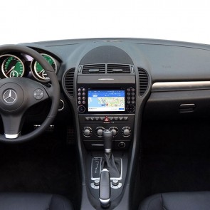 Mercedes SLK R171 Android 10.0 Autoradio Lettore DVD con 7 Pollici HD Touchscreen Bluetooth Vivavoce Microfono RDS DAB CD SD USB 4G WiFi TV MirrorLink OBD2 Carplay - Android 10 Car Stereo Navigatore GPS Navigazione per Mercedes SLK R171 (2004-2011)