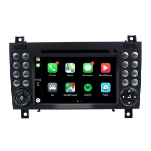 Mercedes SLK W171 Android 12.0 Autoradio Lettore DVD con 7 Pollici Display Bluetooth Vivavoce DAB USB 4G WiFi OBD2 Carplay - Android 12 Car Stereo Navigatore GPS Navigazione per Mercedes SLK W171 (2004-2011)