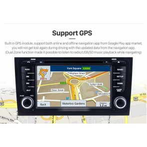 Audi A6 Android 12.0 Autoradio Lettore DVD con Bluetooth Vivavoce DAB 4G WiFi OBD2 Carplay - Android 12 Car Stereo Navigatore GPS Navigazione per Audi A6 (1997-2004)