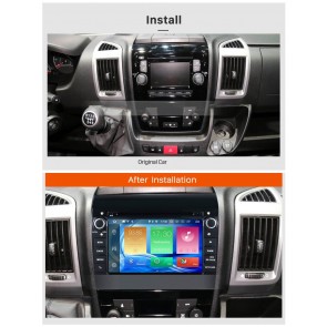 Peugeot Manager Android 8.1 Autoradio Lettore DVD con Navigatore GPS Touchscreen Vivavoce Bluetooth Microfono RDS DAB CD SD USB 3G Wifi TV MirrorLink OBD2 Carplay - Android 8.1 Autoradio Navigatore GPS Specifico per Peugeot Manager (Dal 2006)