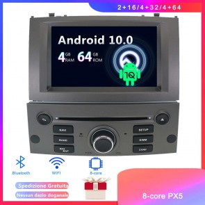Android 10 Car Stereo Navigatore GPS Navigazione per Peugeot 407 (2004-2012)-1
