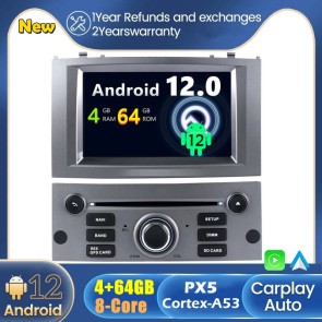 Android 12 Car Stereo Navigatore GPS Navigazione per Peugeot 407 (2004-2012)-1