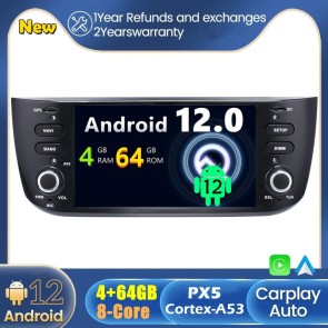 Android 12 Car Stereo Navigatore GPS Navigazione per Fiat Punto (Dal 2012)-1