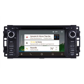 Dodge Nitro Android 12.0 Autoradio Lettore DVD con Bluetooth Vivavoce DAB CD USB 4G WiFi OBD2 Carplay - Android 12 Car Stereo Navigatore GPS Navigazione per Dodge Nitro (2007-2012)